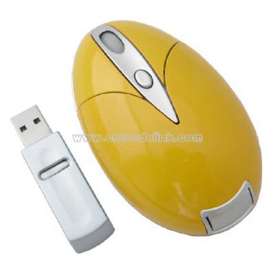wireless yellow mouse