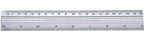 1-20cm 4-10inches Aluminum Ruler