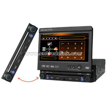 1 Din 7inch Indash All in One Car DVD Player with GPS and Detachable Panel