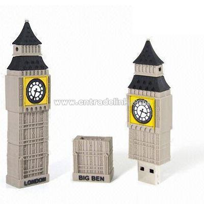 1 to 16GB Big Ben-shaped USB Flash Memory Drive