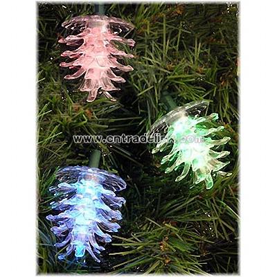 10 LED Pinecone Light Set