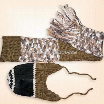 100% Acrylic Scarf/Glove