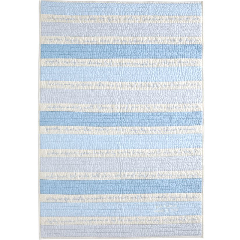 100 Cherished Wishes Personalized Baby Quilt