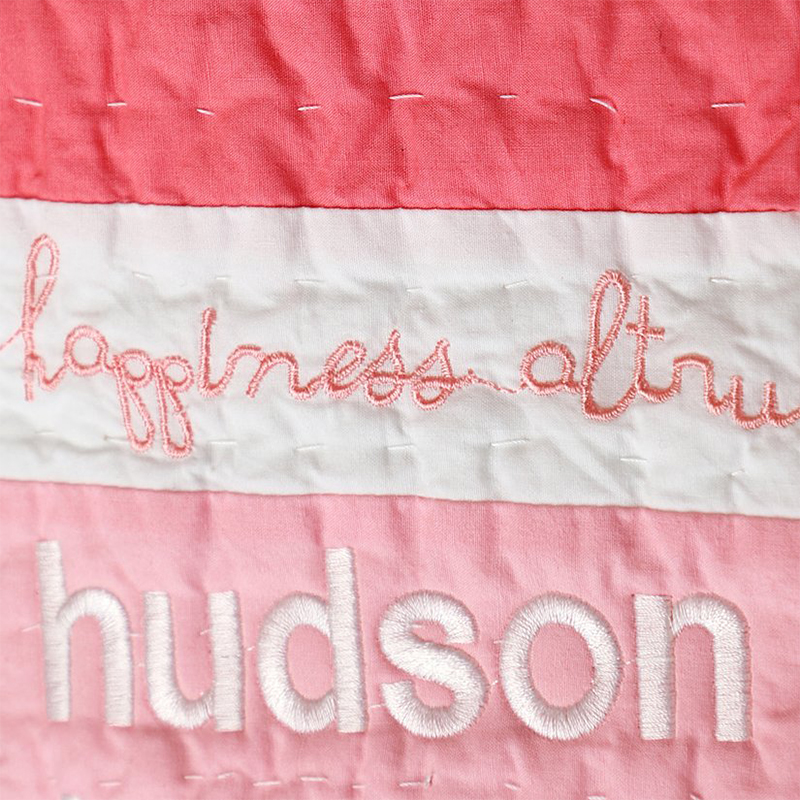 100 Cherished Wishes Personalized Baby Quilt