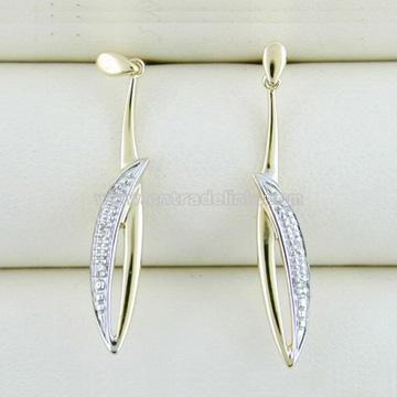 10k Gold Diamond Earrings