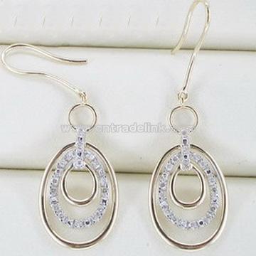 10k Gold Diamond Earrings