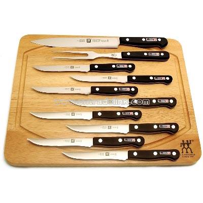 11 Piece Kitchen Knife Gift Set with Cutting Board