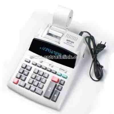 12-Digit 2-Color Printing calculator with Green Tube Display