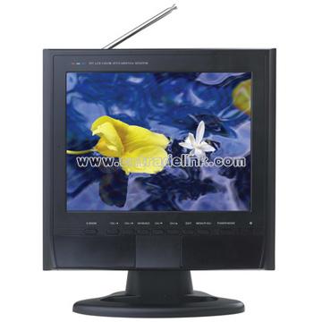 12 inch LCD TV with DVB TV, Card Slot, USB VGA