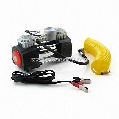 12V DC Metal Air Compressor with Pressure Gauge