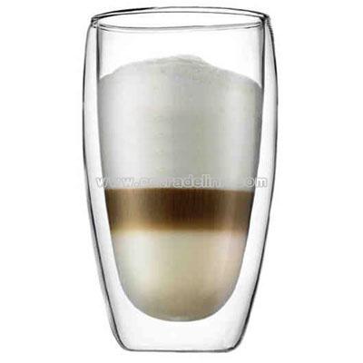 15 oz - Double wall glass keep cold drinks cold and hot drinks hot