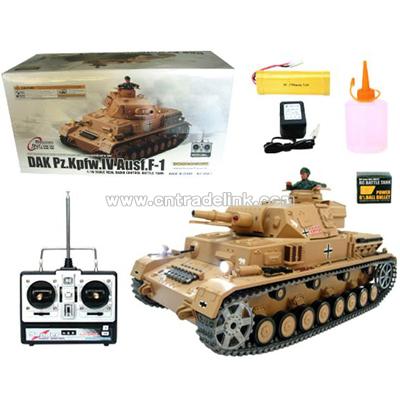 1: 16 RC DAK Pz. Kpfw. IV Ausf. F-1 Tank with Metal Gear