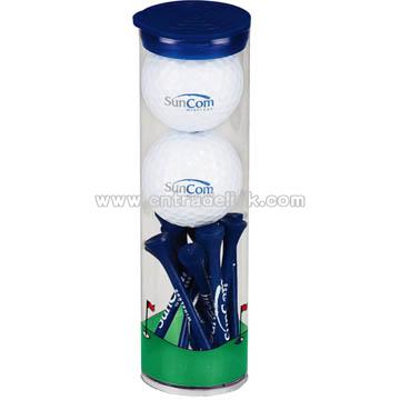 2 Ball Talltube with Nike Ndx Heat Golf Ball