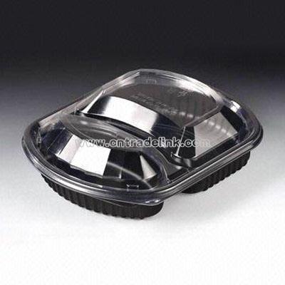 2-COMPARTMENT FOOD CONTAINER