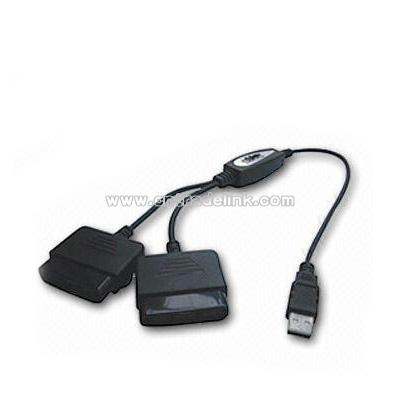 2 in 1 Converter for PS2 to USB-Supports Real Vibration Game Accessories