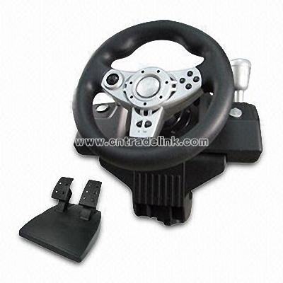 2-in-1 Force Feedback Steering Wheel