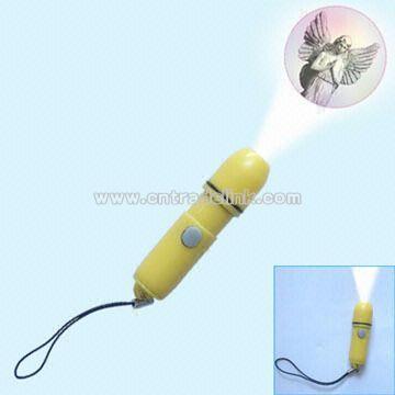 2-in-1 LED Logo Projector Flashlight