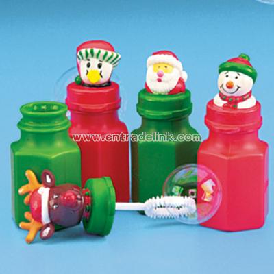 24 Holiday Character Bubble Bottles