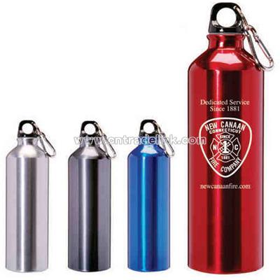 25 ounce aluminum water bottle with screw on cap