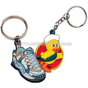 2D SOFT FLEXIBLE PVC KEYRINGS