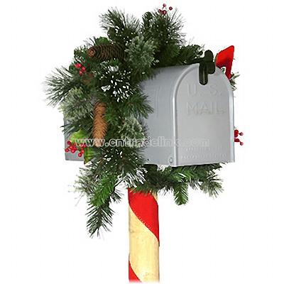 3' Artificial Wintry Pine Mailbox Swag