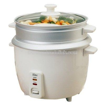 3-Cup Rice Cooker with Steam Tray