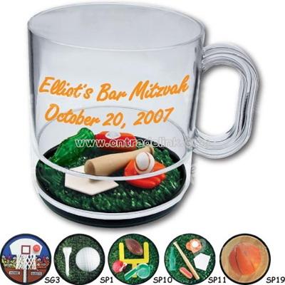 3-D Sports Theme Acrylic Mug