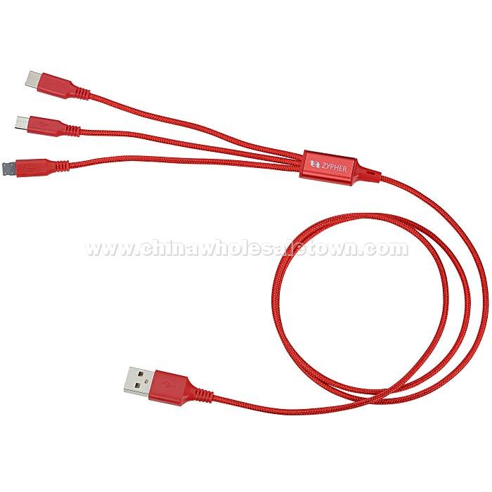 3' Metallic Charging Cable