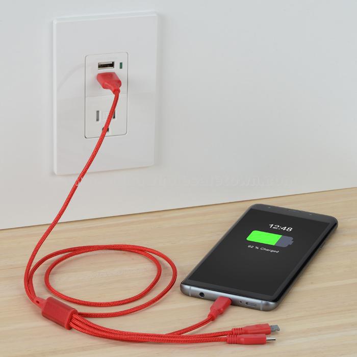 3' Metallic Charging Cable