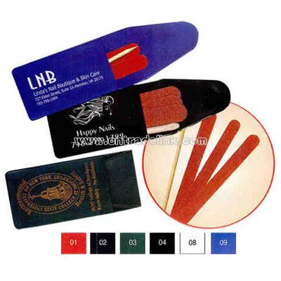 3 emery boards - Pocket nail file kit