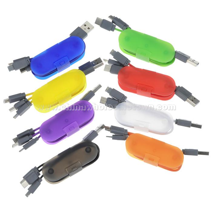 3-in-1 Cable Wrap with Phone Stand