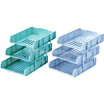 3 layers movable file tray