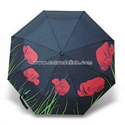 3-section Rose Umbrella