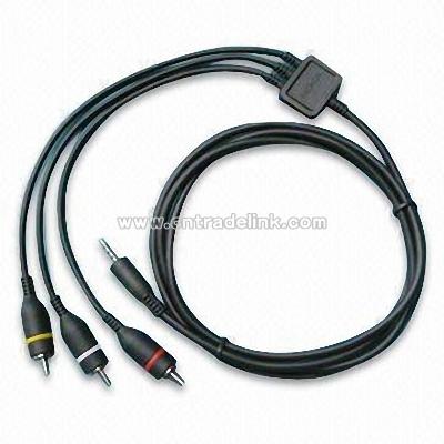 3.5-inch 3 Round to 3RCA Cable