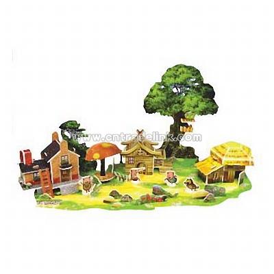 3D Foam Paper Puzzle-Three Little Pigs