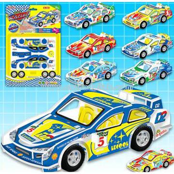3d Puzzle Pull Back Racer
