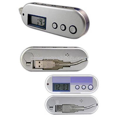 4 port USB 2.0 hub with clock