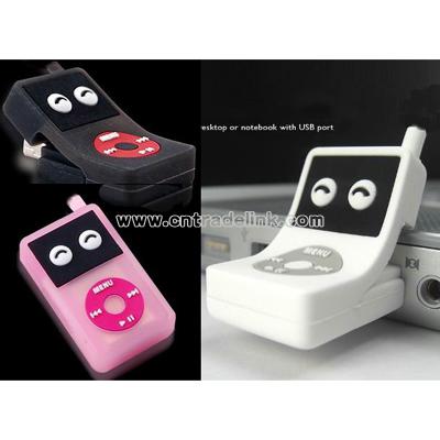 4GB New Cut mini iPod shape silicone USB Flash Drive