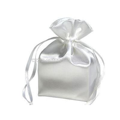 4X6 White Satin Bags