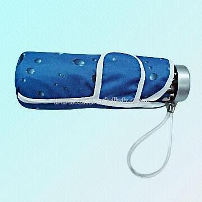 5-Fold Manual-opened Umbrella with Droplet and Cloud Design