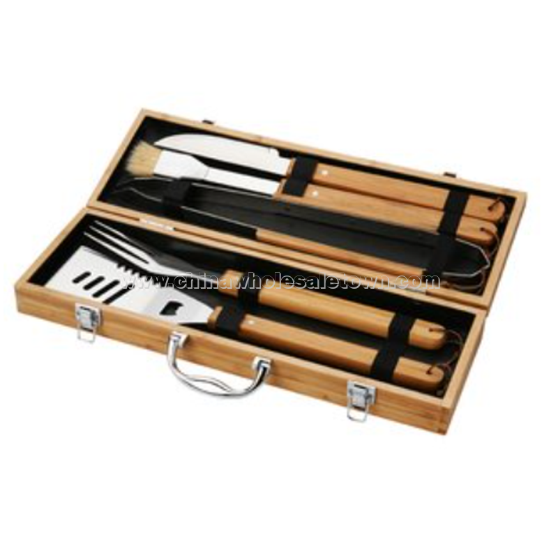 5-Piece Bamboo BBQ Set