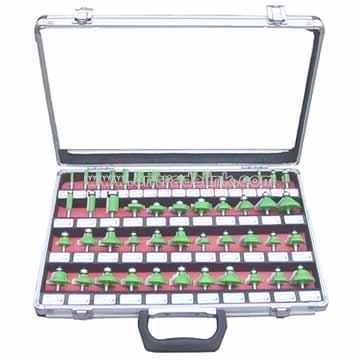 50PC Router Bit in Aluminum Case