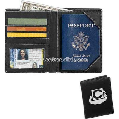 51% recycled passport wallet with credit card pockets