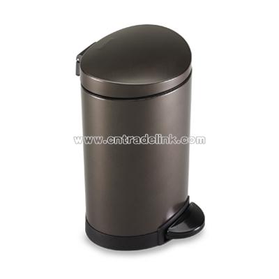 6-Liter Semi-Round Step Can - Mocha