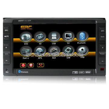 6.2-inch 2din Car DVD Player with Bluetooth, GPS, Dual-Zone, Steering Wheel Control