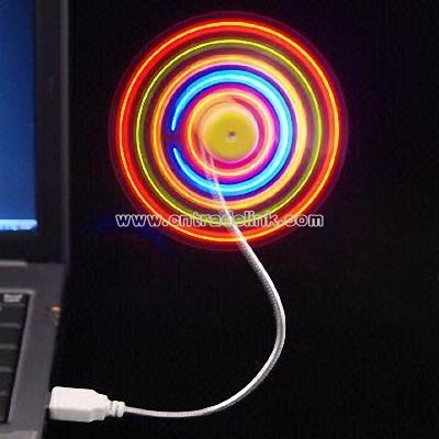 7 Color Flashing USB LED Fan