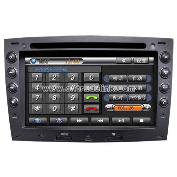 7-inch 2din Car DVD Player with Bluetooth, GPS, RDS, Dual-Zone, Steering Wheel Control for Renault Megane