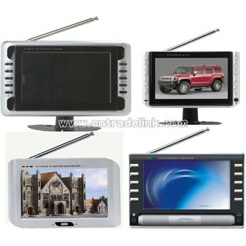 7inch Portable TV with DVB-T, USB and Card Reader