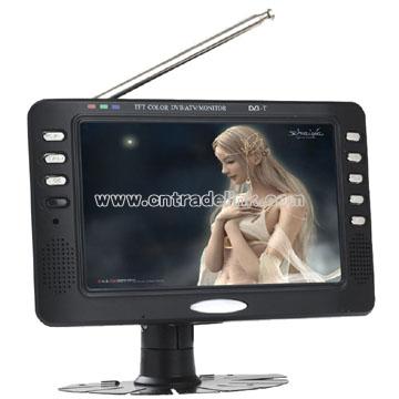 7inch TFT LCD Analog TV with DVB-T Receiver