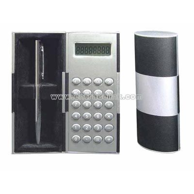 8 digit Calculator with Metal Pen